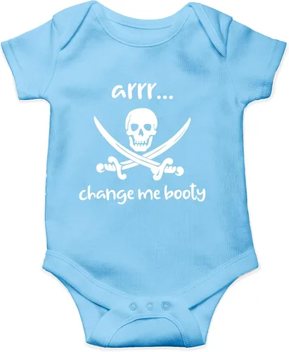 Miniatura 17 de AW Fashions Arrr Change Me Booty - Body divertido y adorable para recién nacido, ropa de bebé a la moda