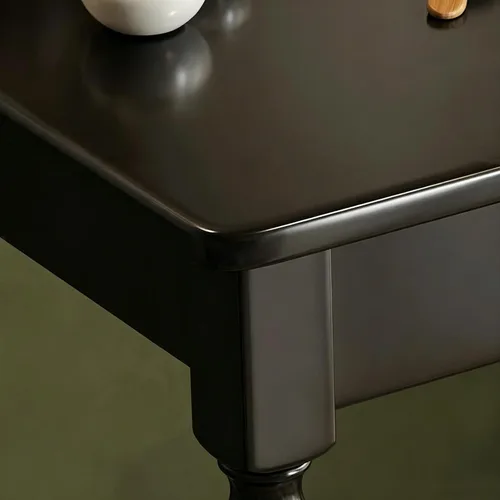 Miniatura 4 de Escritorio de madera maciza con cajones, pequeño escritorio con cajones para computadora, escritorio de PC para trabajo, estudio o juegos, fácil