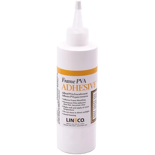Miniatura 11 de LINECO Adhesivo de PVA, pegamento para marcos de fotos, madera o MDF, se seca transparente y flexible, 1 galón, ideal para enmarcar tableros