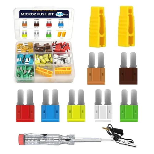 Miniatura 11 de Juego surtido de fusibles de hoja maxi de 40 piezas, fusibles grandes APX automotrices de 20 A a 100 A, fusibles de repuesto resistentes para SUV