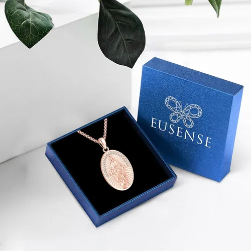 Miniatura 31 de Eusense Saint Necklace Sterling Silver 925 Protection Jewelry for Men Women Patron St Medals Amulet Pendant