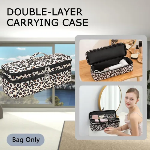 Miniatura 2 de Funda de transporte de doble capa para secador de pelo Revlon de un solo paso, bolsa de viaje para voluminizador/moldeador de cabello, caja