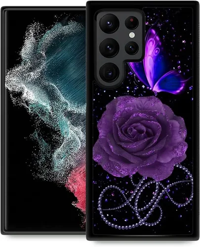 Miniatura 9 de ZHEGAILIAN Funda compatible con Samsung Galaxy S22 Ultra, diseño de patrón de policarbonato duro, antideslizante, absorción de golpes, funda Cerebro