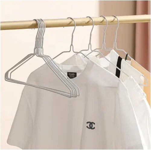 Miniatura 5 de Paquete de 30 perchas de alambre de metal de acero para ropa seca por goteo. Las perchas de metal están hechas de alambre de acero de calibre 13