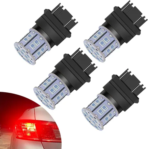 Miniatura 17 de 1156 Foco LED ámbar 12V-24V superbrillante 7506 1141 BA15S P21W 1003 foco LED para luces intermitentes de señal, luces traseras de freno, luces