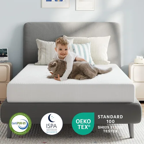 Miniatura 8 de Avenco - Colchón individual de 5 pulgadas para niños, colchones de espuma viscoelástica con gel para un sueño nocturno fresco y alivio de presión