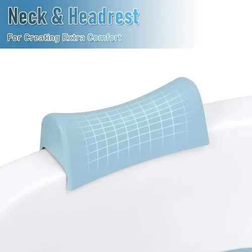 Miniatura 8 de Bañera portátil para adultos, bañera plegable de 56 pulgadas para adultos, bañera independiente para ducha, baño de hielo, bañera de sentada