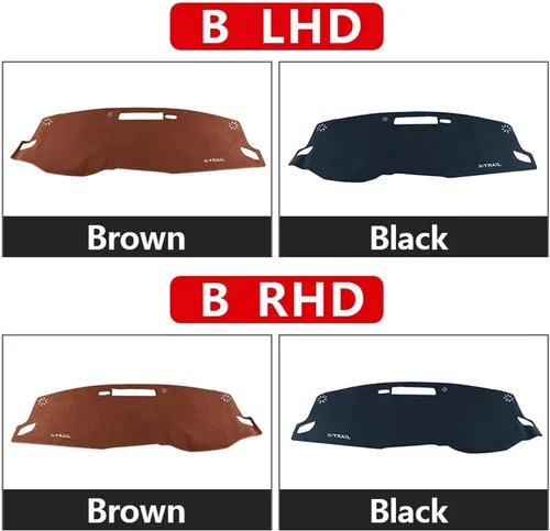Miniatura 5 de Funda protectora de franela para salpicadero de automóvil, para Nissan X-Trail T33 2021 2022 2023 2024
