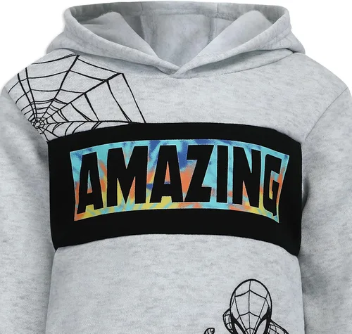 Miniatura 3 de Marvel Spider-Man - Conjunto de sudadera con capucha y pantalones para niños pequeños y grandes - Azul o rojo o gris