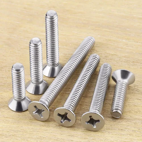 Miniatura 7 de Tornillos de máquina de cabeza avellanada plana de 1/4-20 x 3/4", Phillips Drive, acero inoxidable 304 18-8, rosca completa, rosca gruesa UNC, 25 PCS