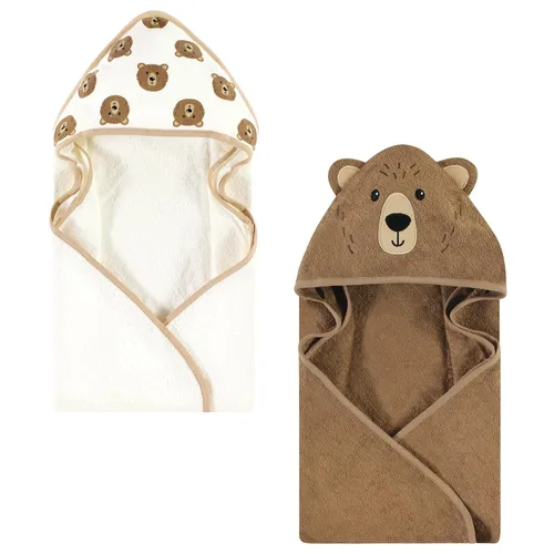 Miniatura 34 de Hudson Baby Toalla unisex de algodón con capucha con cara de animal para bebé, abeja amarilla, talla única Amarillo Bee
