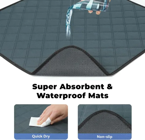 Miniatura 4 de Corralito para perros, gatos y mascotas, corralito portátil para perros en interiores y exteriores, viajes, camping, carpa jaula plegable para Gris