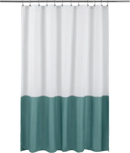 ALYVIA SPRING - Forro de cortina de ducha de tela impermeable, suave y ligera, forro de ducha con 3 imanes inferiores, calidad de hotel y lavable a