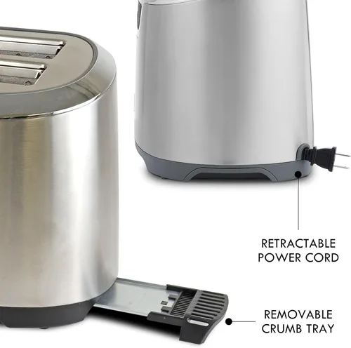 Miniatura 6 de Kenmore Tostador de 4 rebanadas - Ranura extra ancha de mostrador, función de descongelación, Grille-Pain, 9 ajustes de tostado, bandeja de migas