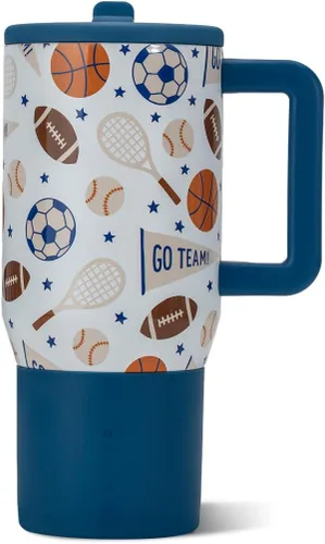 HydroJug Kids - 20 oz Insulated Kids Water Bottle with Flip Straw & Handle | Leak-Proof & Durable | Perfect for School, Sports, Lunch, Travel &