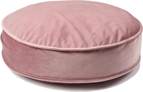 Miniatura 8 de Funda de Almohada de Suelo Redonda de Terciopelo Funda de Asiento Puf de Yoga Meditación Cojín de Felpa Decoración de Sala de Lectura Solo Funda