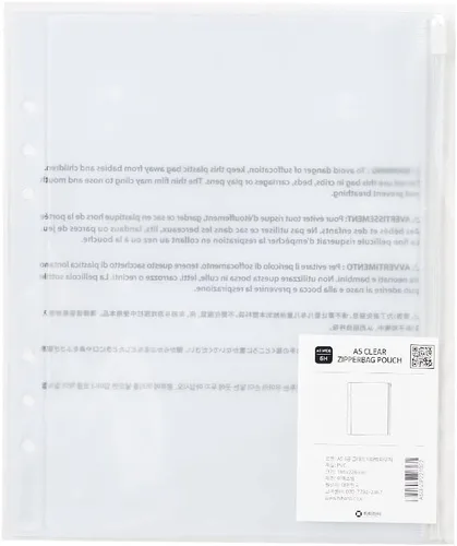 Miniatura 2 de Fundas de bolsillo transparentes A5 (10 páginas), páginas de repuesto para álbum de fotos para carpeta de 6 anillas (ancho de) bolsa con cremallera