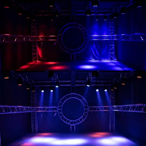 Miniatura 6 de SHEHDS Luz de Cabeza Móvil Wash LED 12x12W RGBW 4 en 1 Luces de DJ Iluminación Profesional 9/16 Canales DMX512 Efecto Estrobo Activo por Sonido