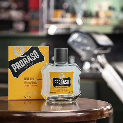 Miniatura 6 de Proraso - Bálsamo para barba para hombres, nutre y suaviza el crecimiento de la barba nueva y las barbas cortas