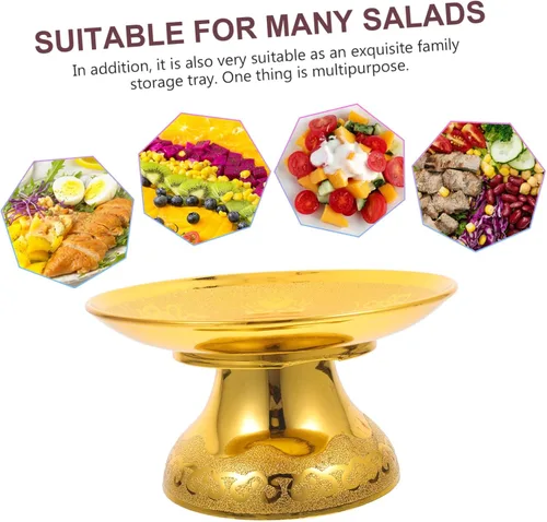 Miniatura 7 de DECHOUS Plato de adoración budista con bandeja de frutas para decoración del hogar de Buda