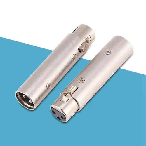 Miniatura 5 de Adaptador XLR de 3 pines, adaptador XLR macho a hembra, conector adaptador de extensión de micrófono