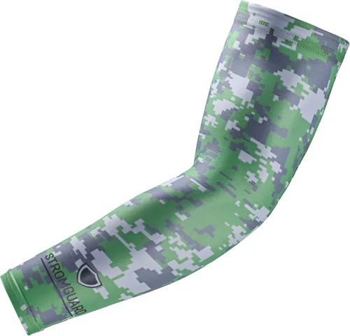 Miniatura 15 de Stromguard Manga deportiva de compresión para brazo, camuflaje digital, béisbol, fútbol, baloncesto, (una manga de brazo)