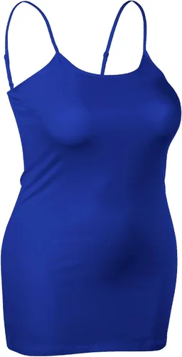 Miniatura 206 de Emmalise Camisola larga casual básica para mujer, con tirantes ajustables, top en capas