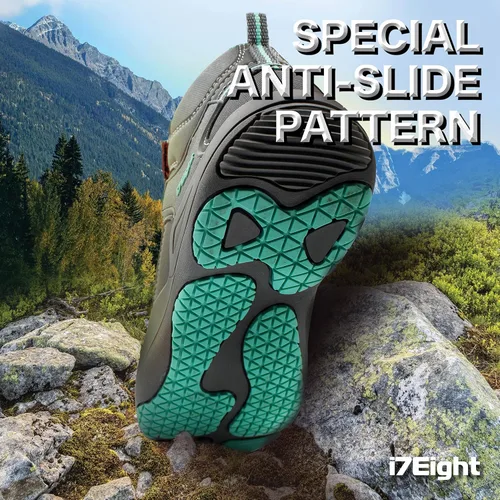 Miniatura 4 de i78 Botas de cuero sintético para niños y niñas, antideslizantes, ligeras, para exteriores, correr, senderismo, senderismo, senderismo