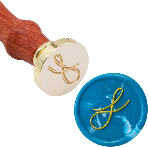 Miniatura 5 de SWANGSA Sello de cera con letra inicial del alfabeto S, elegante sello de sellado de letras para invitación de fiesta de boda, envoltura de regalo