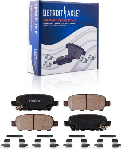 Miniatura 150 de Detroit Axle - Pastillas de Freno Delantero para Mercedes- Benz C230 C250 C300 SLK250, Pastillas de Freno Cerámica w/Reemplazo de Hardware