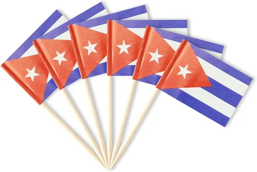 Miniatura 46 de Palillos de dientes pequeños con bandera australiana para aperitivos de fiesta, cupcakes, pasteles y comida, perfectos para vacaciones nacionales