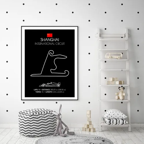 Miniatura 112 de Custom Car Posters Póster hecho a mano compatible con Autodromo Enzo e Dino Ferrari (Imola, Italia), póster de pista de carreras diseñado