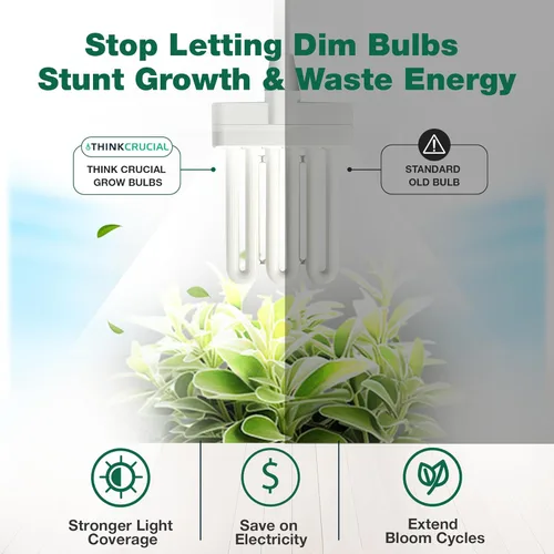 Miniatura 6 de 4 bombillas de cultivo compatibles con Miracle-GRO AeroGarden B Grow Bulb, parte # 970904-0200,100340 y modelos AeroGarden 3,3SL, 3 Elite, 6,7, Chef