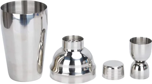 Miniatura 6 de Juego de herramientas para hacer cócteles, 12 piezas, coctelera, kit de camarero, mezclador de 25.4 fl oz, mezclador, jigger, sacacorchos, colador