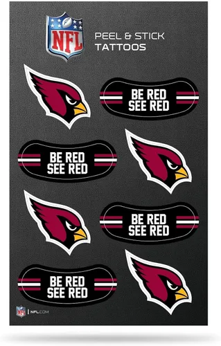 Miniatura 11 de Rico Industries NFL Footbal Peel & Stick Temporary Tattoos - Eye Black - Game Day Approved!