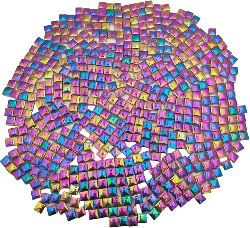 Miniatura 18 de 500 PCS / 1.1 LB Azulejos de Mosaico Cuadrados de Cerámica, 0.4 x 0.4 pulgadas Hechos a Mano para Hacer Micro Azulejos de Mosaico Creativos