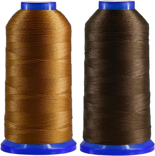 Miniatura 24 de Selric [1300 yardas/26 colores disponibles] Tex 90 Hilo de nailon unido para costura de cuero 280D/3 T90#92 Hilo de tapicería resistente para cuero