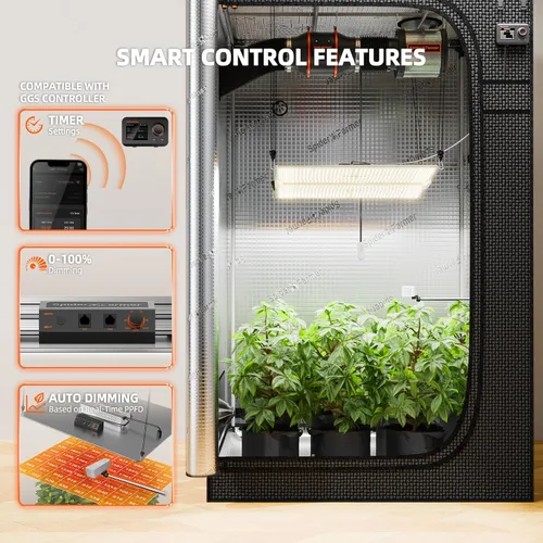 Miniatura 7 de Spider Farmer SF4000, Samsung LM301H EVO - Luz de cultivo LED, luces de plantas de espectro completo, regulables de 450 W, de alta eficiencia