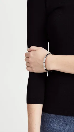 Miniatura 3 de Tory Burch Pulsera de bisagra con logotipo para mujer, Metal, No aplicable
