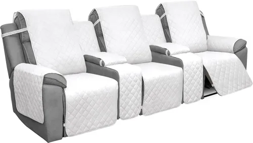 Miniatura 15 de Easy-Going - Funda reclinable con consola, funda de sofá reversible para sala de estar, funda de sofá dividida para cada asiento con correas