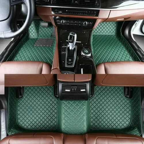 Miniatura 23 de Nuevas alfombrillas de coche personalizadas para Sedán, SUV, camioneta, alfombrillas de cuero para todo tipo de clima, Negro Alfombras para Carro