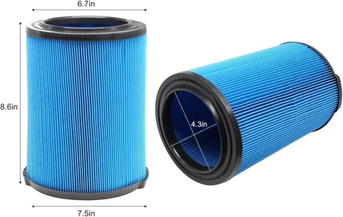 Miniatura 2 de Paquete de 2 filtros plisados VF5000 de 3 capas para Ridgid para aspiradora de 6 a 20 galones WD1450 WD0970 WD1270 WD09700 WD09700 WD06700 WD1680