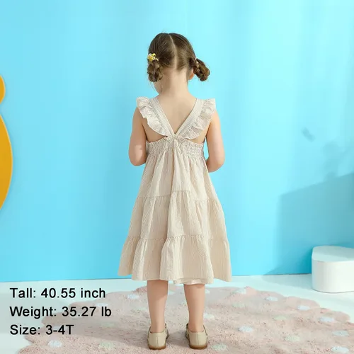 Miniatura 3 de Vestido de princesa sin mangas con diseño de arco iris para niñas pequeñas vestido de playa con mariposas