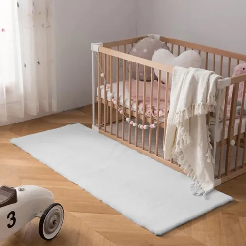 Miniatura 17 de Latepis Alfombra Pequeña Negra Esponjosa 2x3 pies Manta de Piel Sintética de Conejo Alfombra Suave Lavable Alfombras Peludas Shag para Dormitorio