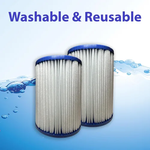 Miniatura 4 de Nispira Filtro de piscina de repuesto para bañeras de hidromasaje Bestway Flowclear tipo II, cartucho Lay Z, bomba de filtro de spa 58094 530-800