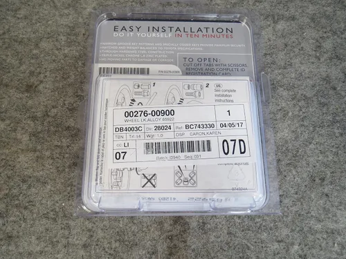 Miniatura 5 de Candado de llave Toyota, cromado, acero, 00276-00900