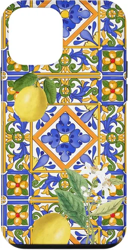 Miniatura 16 de Sicilian,Italian,Summer,Tiles,Citrus,Mosaic,Majolica Art Case for iPhone 17