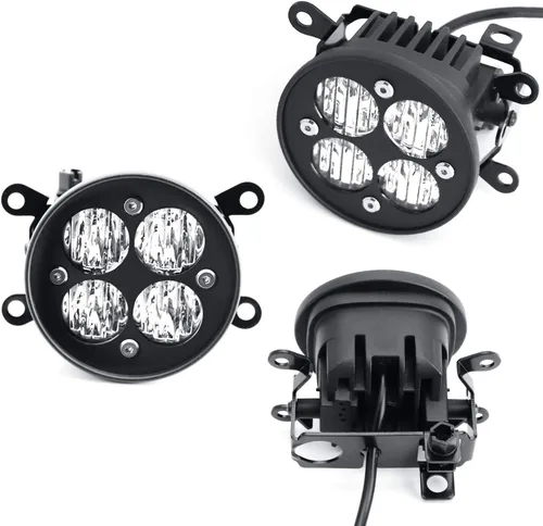 Miniatura 8 de iJDMTOY Lente transparente de 24 W de alta potencia LED gran angular SAE Flood Beam Kit de luz antiniebla con biseles de lámpara de niebla, arnés
