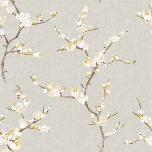 Miniatura 13 de Guvana Papel tapiz floral de 78.7"×16.14" amarillo/naranja despegar y pegar, papel de contacto floral bohemio, papel de pared removible