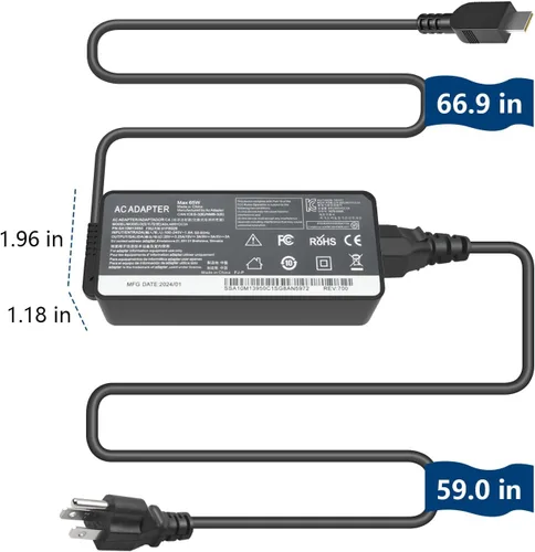 Miniatura 2 de Adaptador de Carga de 65W USB-C para NOCO GBC011 Boost X GBX45 GBX55 GBX75 GBX155 1250A 1750A y Arrancador de Salto Portátil Boost Air AX65
